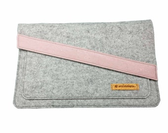 Tablet case bag for the tablet Merino wool felt felt cork, e.g. for iPad Pro iPad Air or made to measure