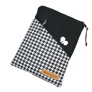 eReader Tasche Hahnentritt eBook Reader Tablet Hülle, personalisierbar, Maßanfertigung, z.B. für Kindle Paperwhite 12 Tolino Vision 4HD