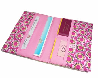 Reiseetui Reiseorganizer Stern Mandala pink Travel Organizer Etui für Dokumente Reiseunterlagen