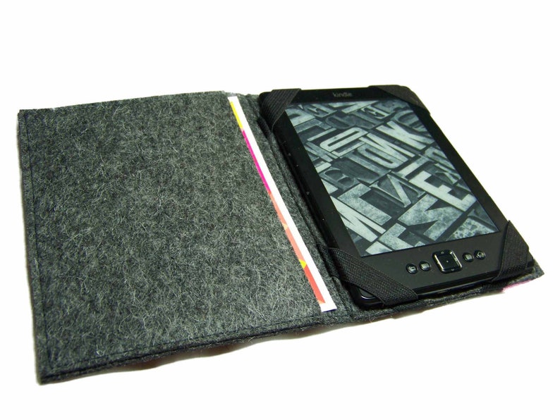 Foldable eBook Reader case cat eReader tablet bag embroidery Etsy