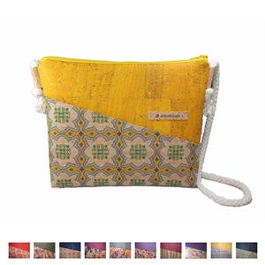 Umhängetasche Damen klein Kork | Designwahl | Korktasche mit Kordel, Schultertasche | nachhaltig vegan und fair | Handmade in Germany