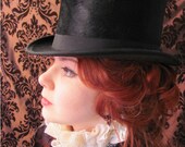Vintage Lace Choker with Heart, Steampunk Catwalk Collection 'Wear Me, Alice' reversible,statement necklace