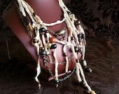 Tribal Steampunk Necklace 'The Traveller's Remembrances' an Aether Nomad piece