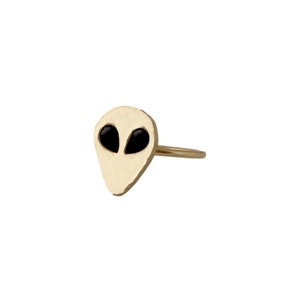 Alien Ring with Black Onyx