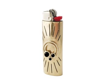 Rainbow Lighter Case with Black Onyx