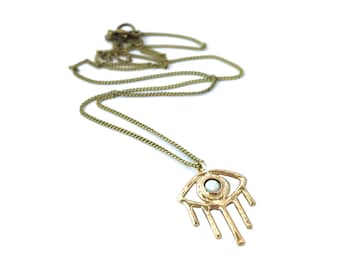 Collana Opal Vision // Collana dell'occhio malvagio, Collana dell'occhio che tutto vede