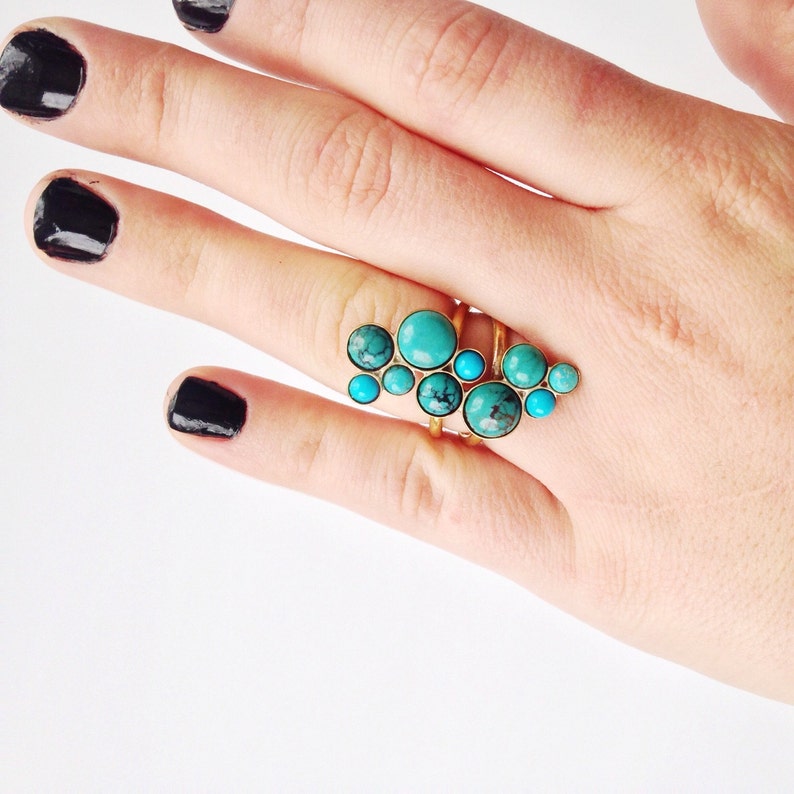 Turquoise Statement Ring image 2