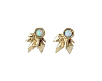 Opal Thea Earrings // Opal Crystal Cluster Earrings