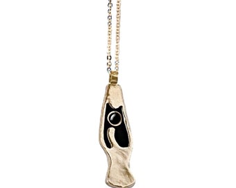 Lava Lamp Necklace with Black Onyx