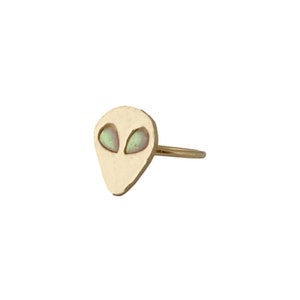 Alien Ring with Opal