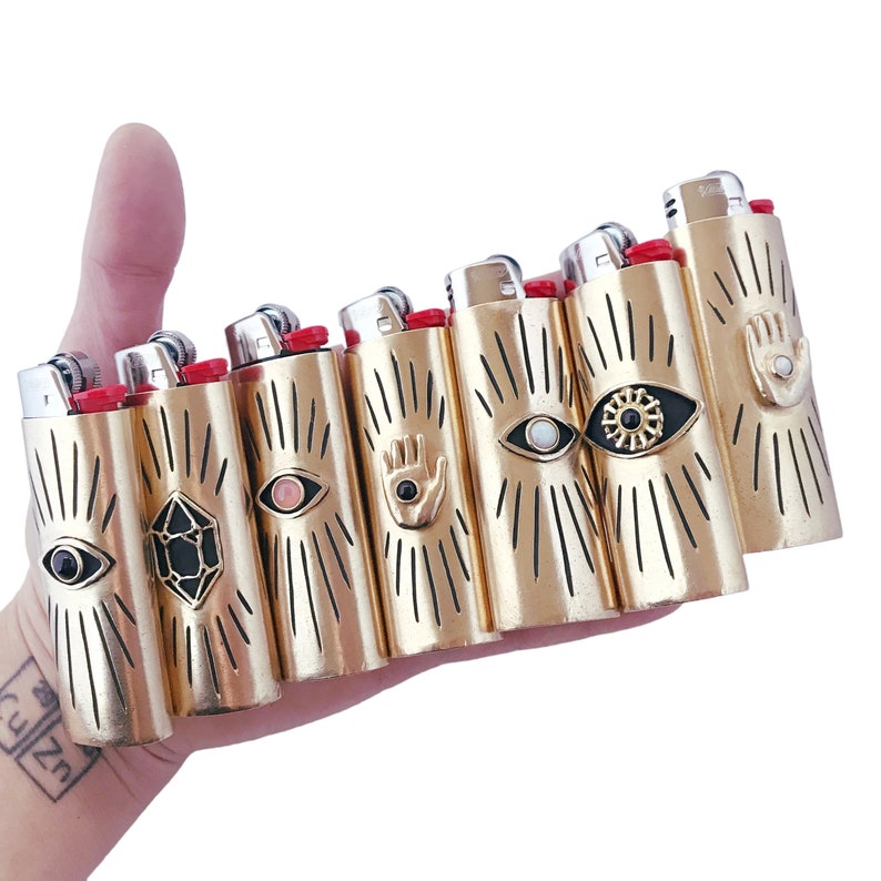 Vision Lighter Case with Opal // Evil Eye All Seeing Eye image 3