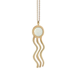 Wiggle Necklace with Opal