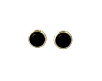 Black Onyx Stud Earrings