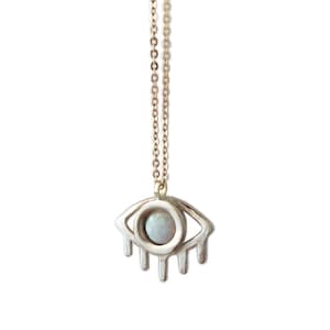 Eye Necklace with Opal