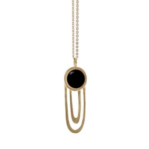 Ripple Necklace with Black Onyx