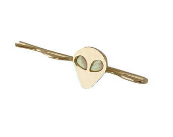 Alien haarspeld met opaal