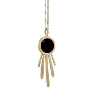 Burst Halskette mit schwarzem Onyx