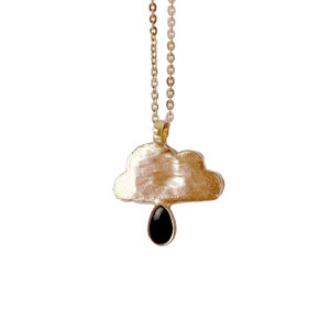 Cloud Necklace with Black Onyx