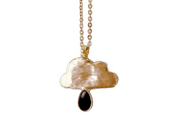 Cloud Necklace with Black Onyx