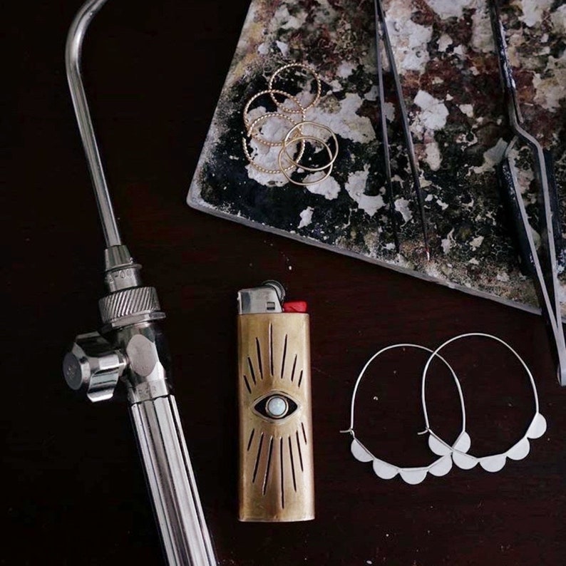 Vision Lighter Case with Opal // Evil Eye All Seeing Eye image 6