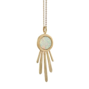 Burst Necklace with Opal