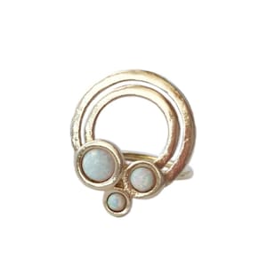 Rainbow Ring with Opal
