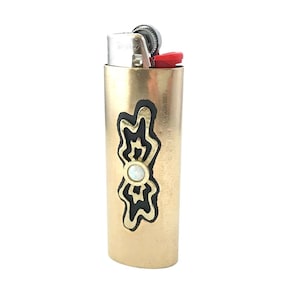 Splatter Lighter Case with Opal