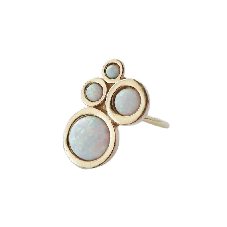 Nebula Ring with Opal