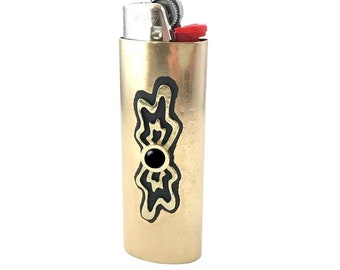 Splatter Lighter Case with Black Onyx