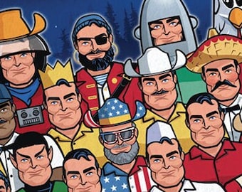 Land of the Giants Postcard Muffler Men Route 66 Set of 5 Roadside America