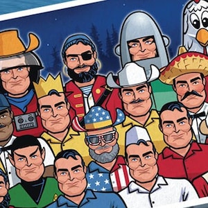 Land of the Giants Postcard Muffler Men Route 66 Set of 5 Roadside America
