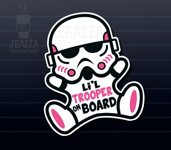 baby on board sticker star wars