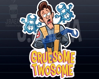 Peter Venkman Fright Features Real Ghostbusters Gruesome Twosome character Decal Sticker