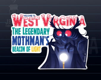 The Mothman West Virginia fridge magnet