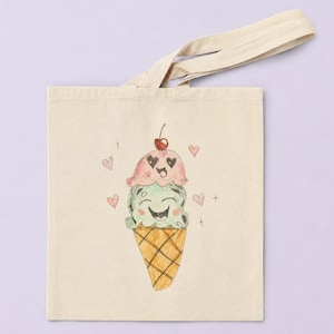 Ice Cream Tote Bag - Etsy