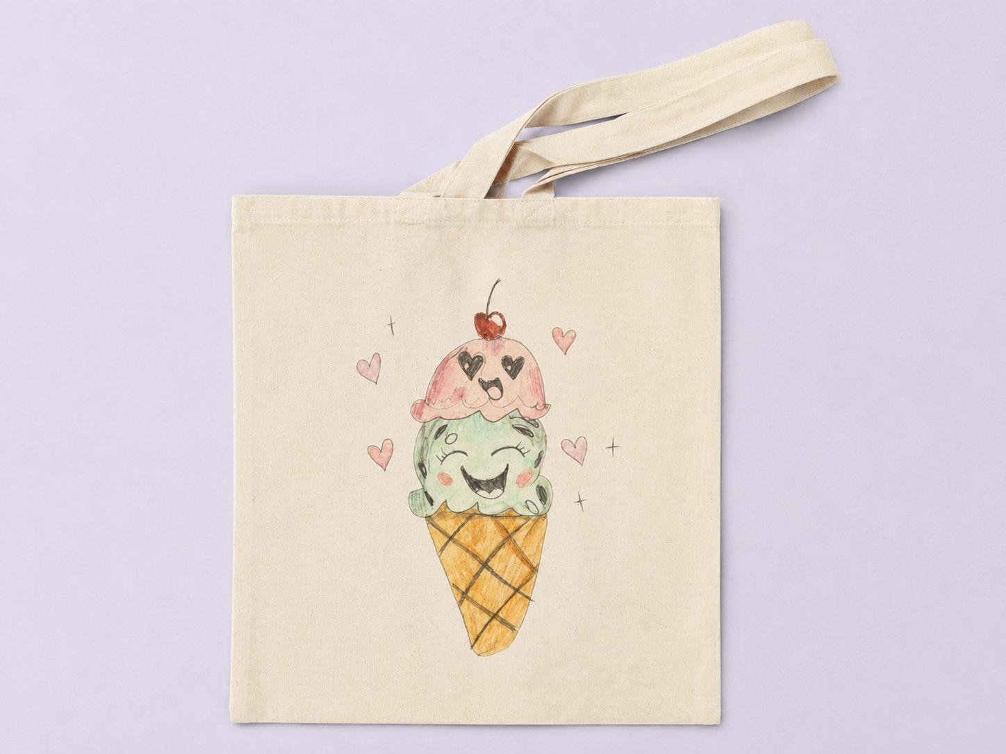 Ice Cream Tote Bag - Etsy