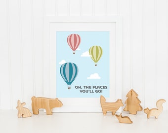 INSTANT DOWNLOAD Printable Places You'll Go Print | DIY - Print at Home