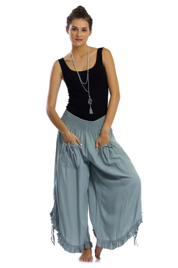 GYPSY GREY Free Size Pants Boho Summer 