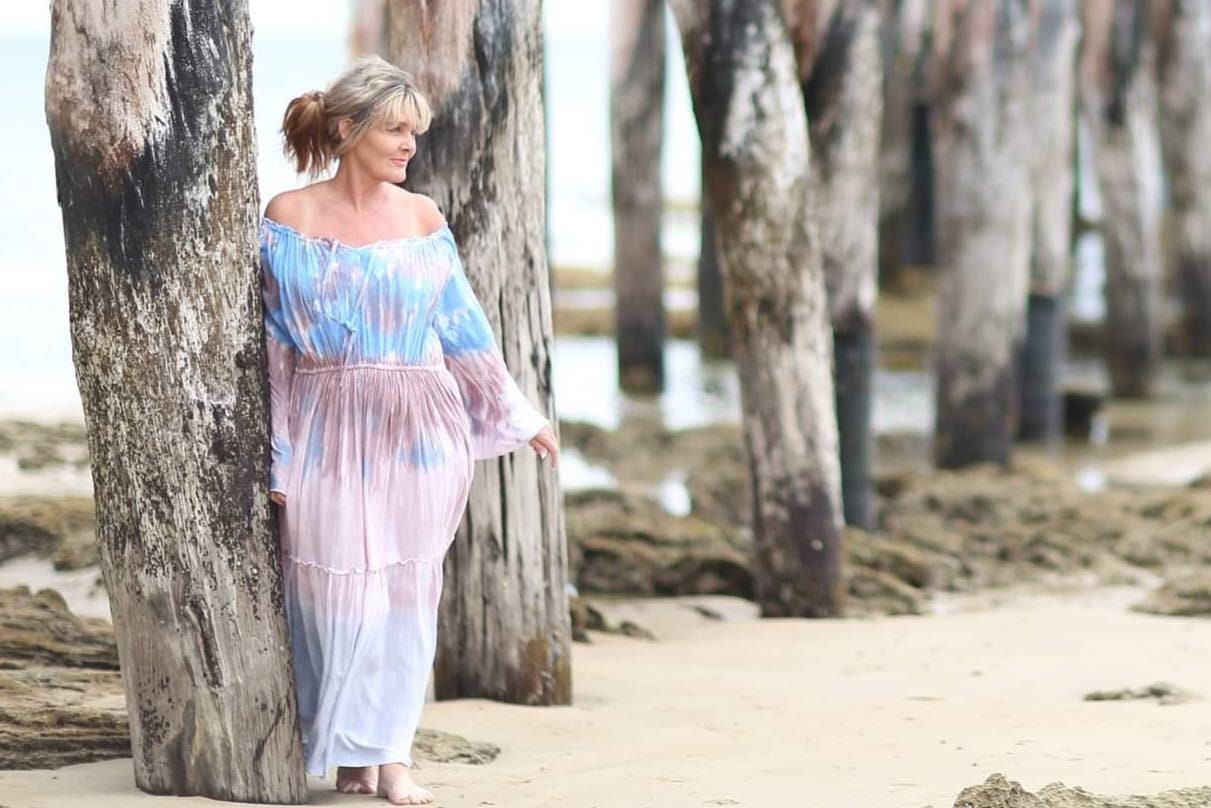Pink Blue Tie Dye Gypsy Peasant Hippie Maxi Dress One Size - Etsy UK