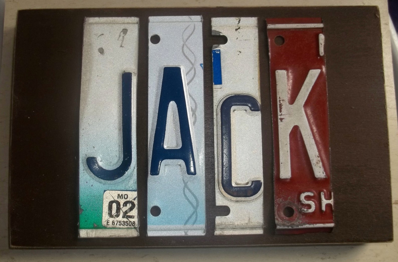 License Plate Name 14 Letters Etsy