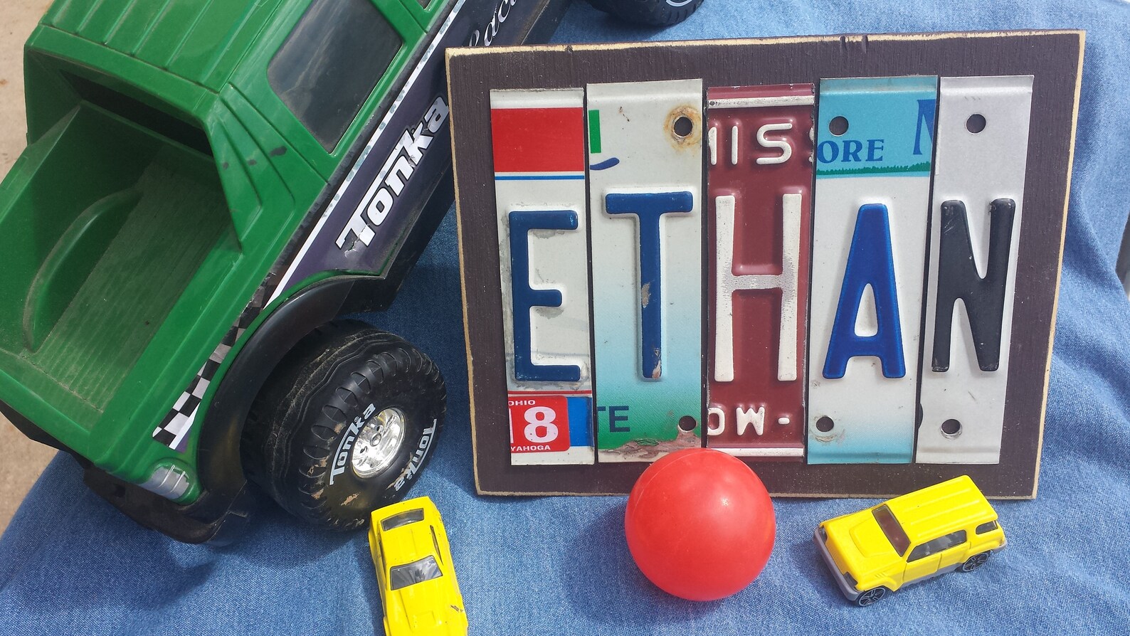 Custom License Plate Names 56 Letters Etsy
