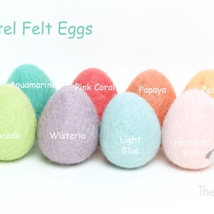 Felt Eggs - Wool Felt Easter Eggs