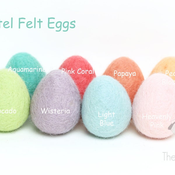 Felt Eggs - Wool Felt Easter Eggs