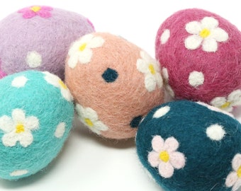 Felt Eggs for DIY Garlands |  Felt Easter Eggs  | Needle Felt Egg | Easter Decor | Party Garland | Easter Garland