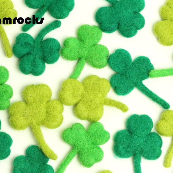 Felt Shamrocks | Felt Clovers