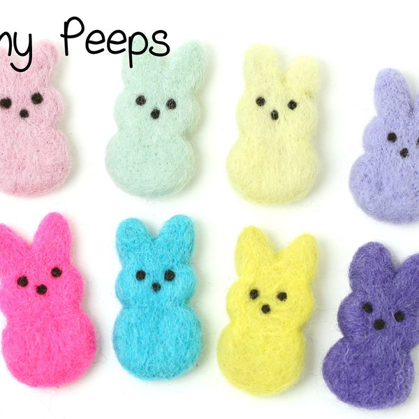 Felt Bunny Peeps  | Felted Bunny Peeps