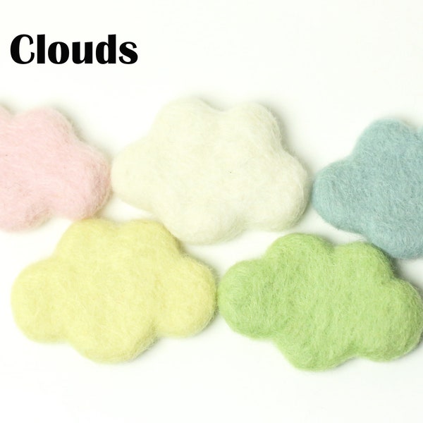 Felt Clouds - Set of 5