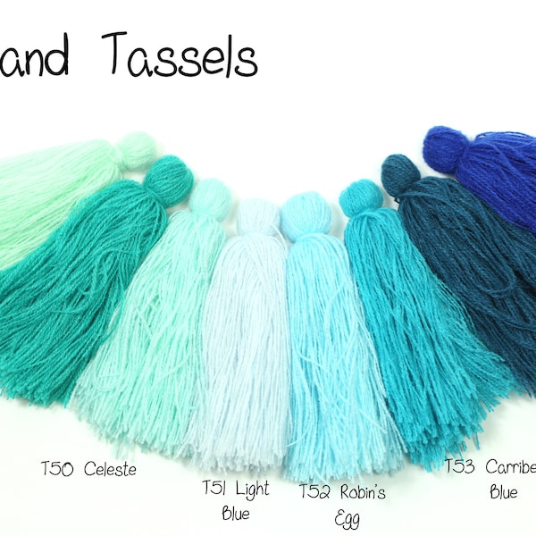 Garland Tassels | Cotton Tassels | Green Tassels | Blue Tassels | Mint Tassels