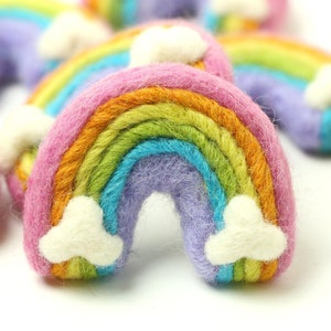 Large Felt Rainbows  - Pastel Felt Rainbows