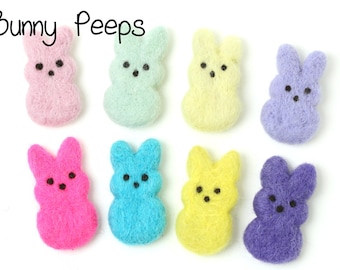 Felt Bunny Peeps  | Felted Bunny Peeps